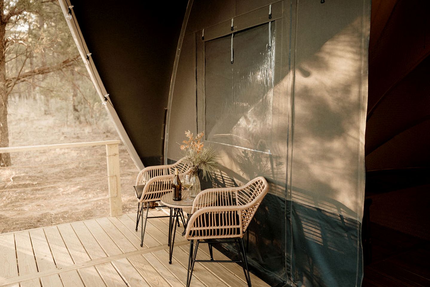 Scenic Glamping Tent with Orchard & Farm Animals near Mountainair in Torreon, New Mexico