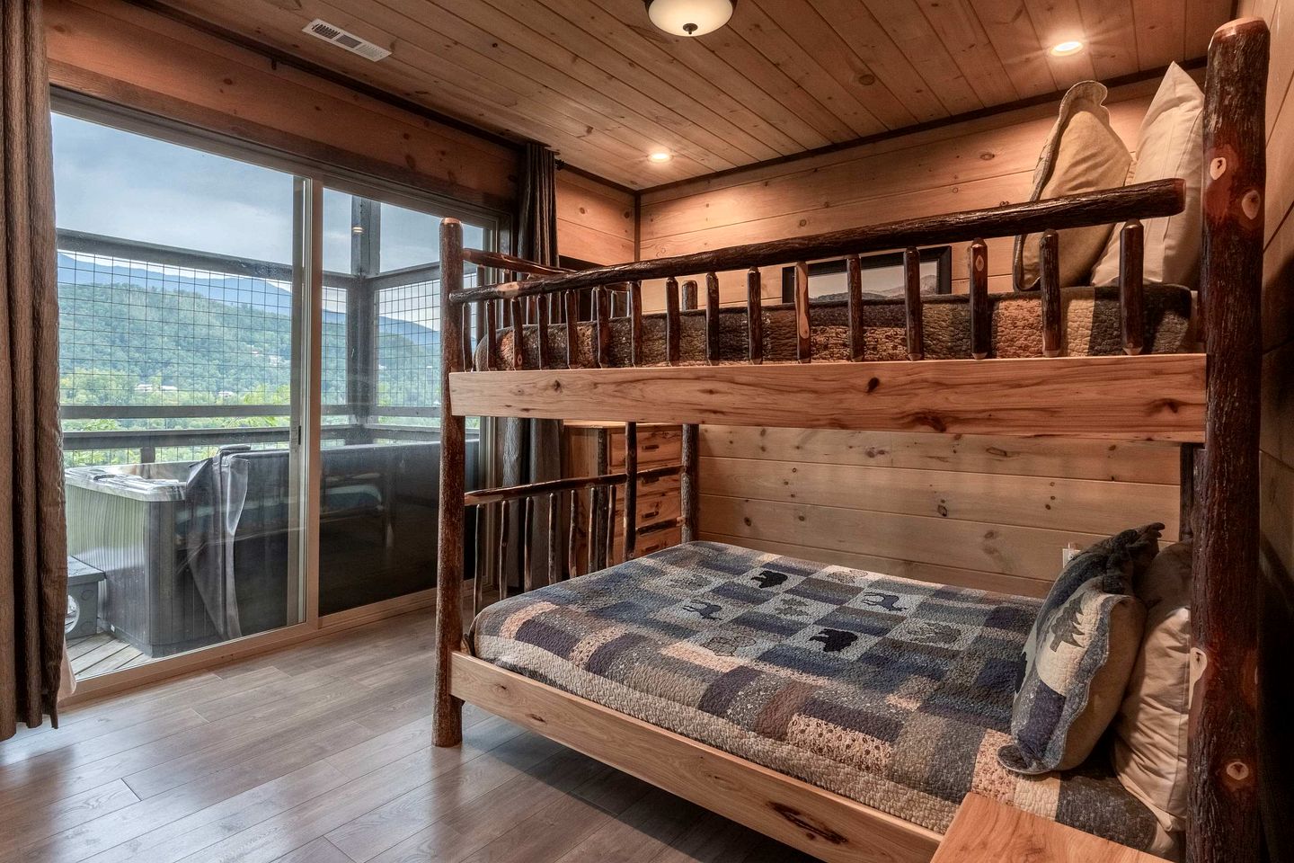 Scenic Smoky Mountain Cabin with Theater & Game Room near Gatlinburg, Tennessee