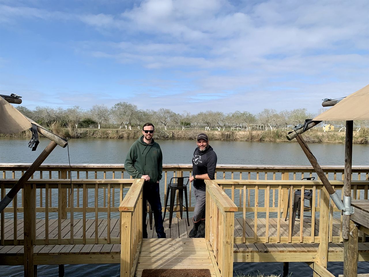 Scenic Waterfront Safari Tent on the Rio Grande near the Gulf of Mexico, Texas