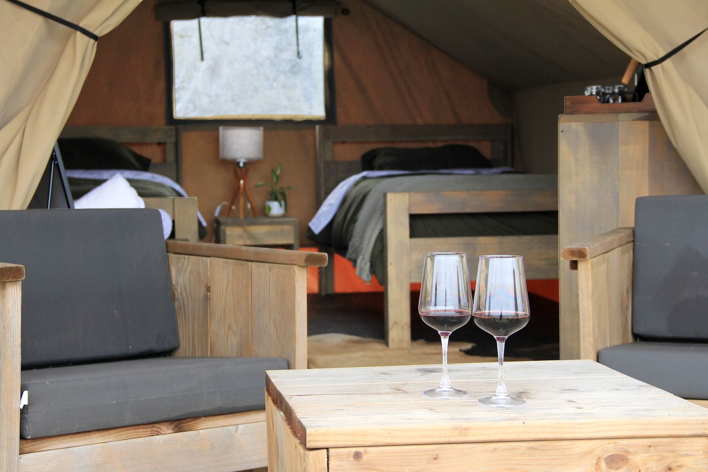 Scenic Waterfront Safari Tent on the Rio Grande near the Gulf of Mexico, Texas
