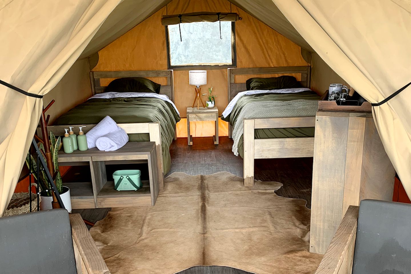 Scenic Waterfront Safari Tent on the Rio Grande near the Gulf of Mexico, Texas