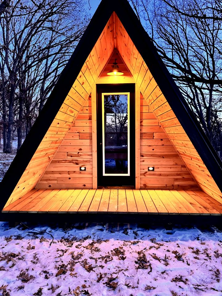 Gorgeous A-Frame with Panoramic Views, Nestled Atop White Oak Ridge, Wisconsin