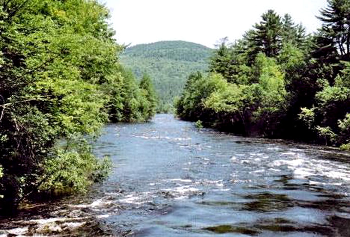 Family-Friendly Bell Tent Rental on a Riverside Resort near Lake George, New York