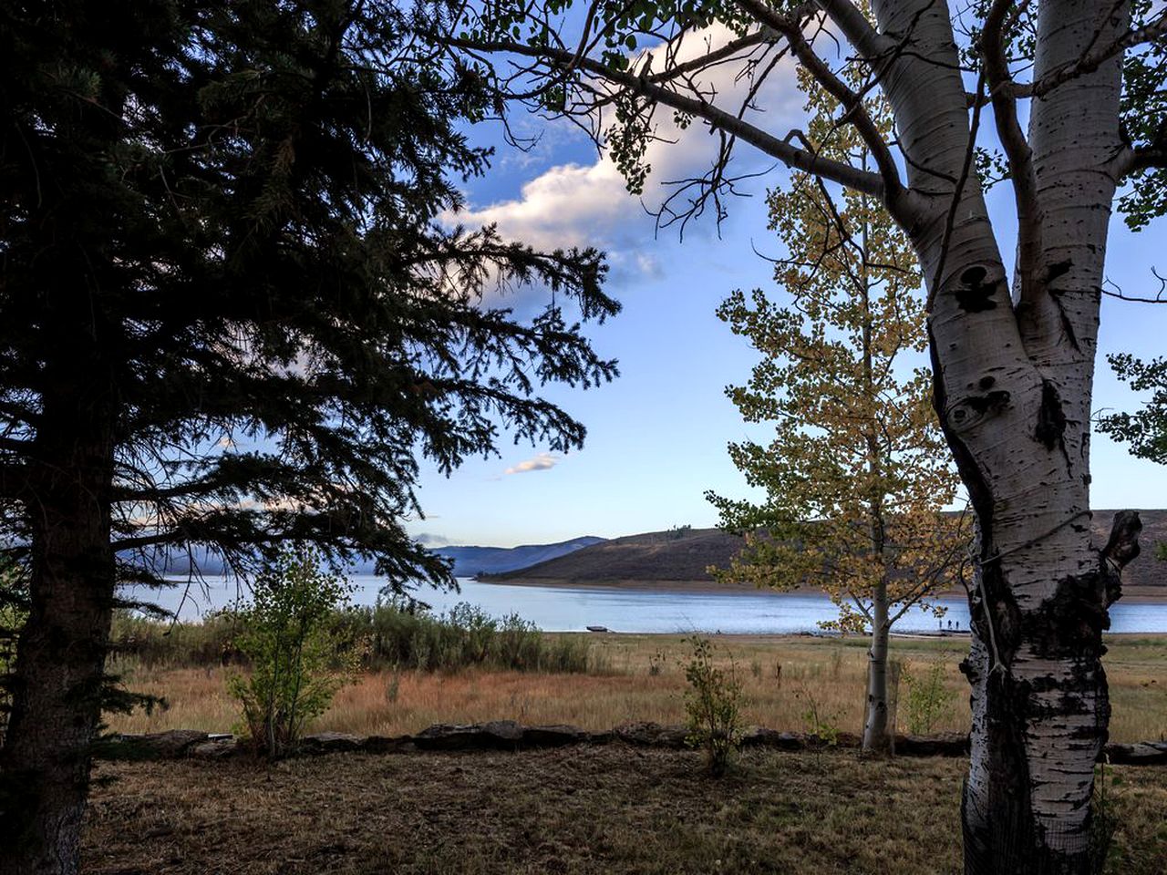 Waterfront Log Cabin Rental with Wood-Burning Stove near Salt Lake City, Utah