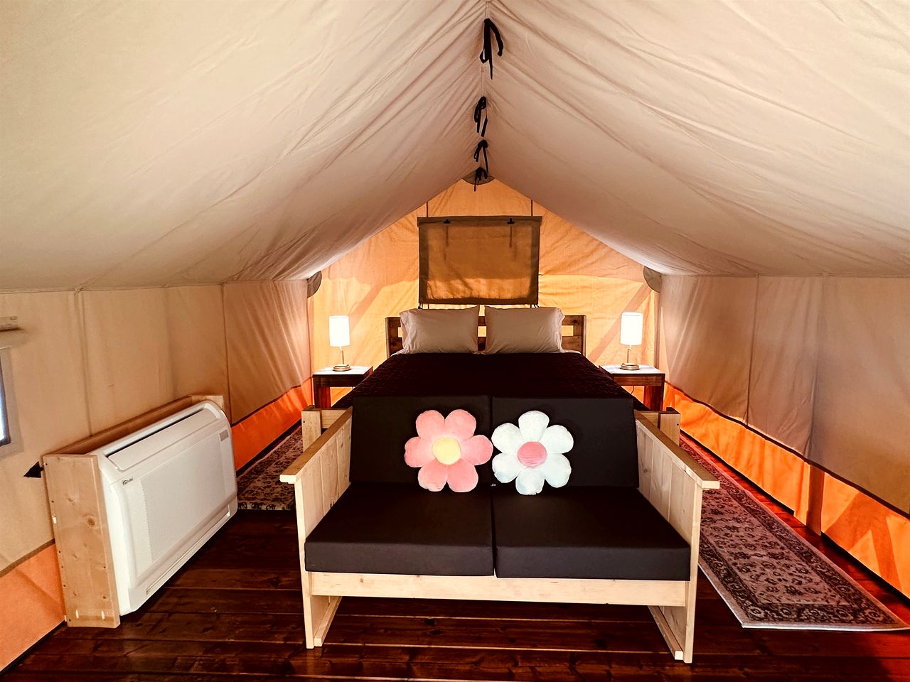 Serene Creekside Safari Tent Retreat near Smoky Mountain in Tennessee