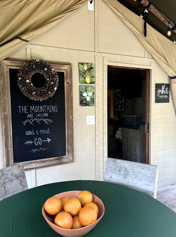 Enjoy a Glamping Experience on this Safari Tent Perfect for Groups in Gatlinburg, Tennesse
