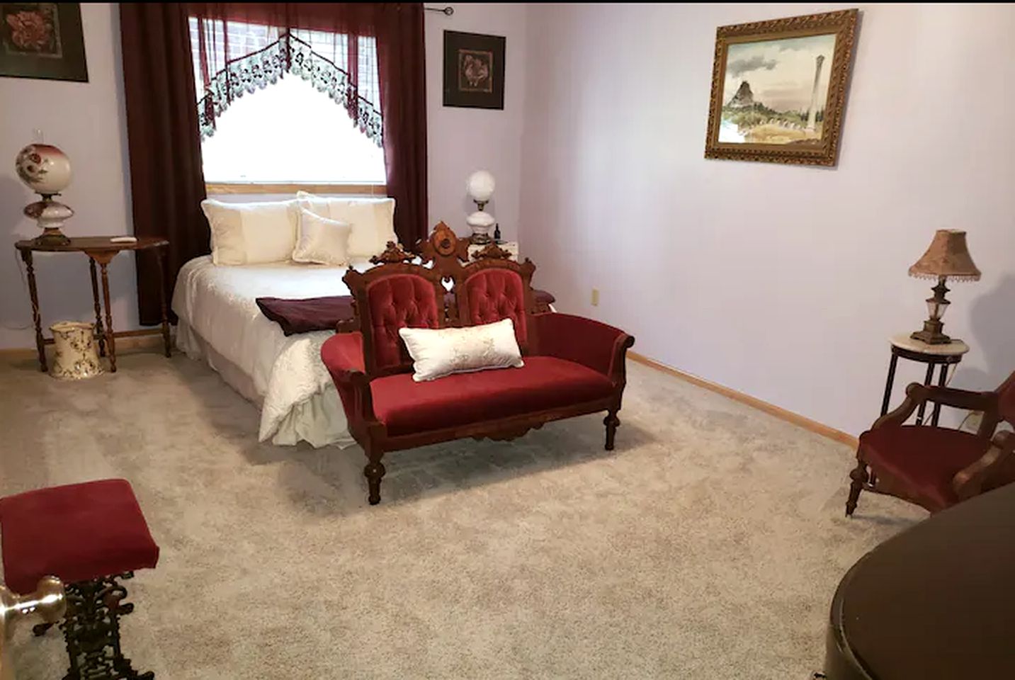 Cozy Bedroom in Waterfront Rental on Lake Sakatah in Morristown, Minnesota
