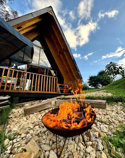 Incredible Lofted A-Frame Nestled Among Nature in Colombia | A-Frames (Tabio, Bogota, Colombia)