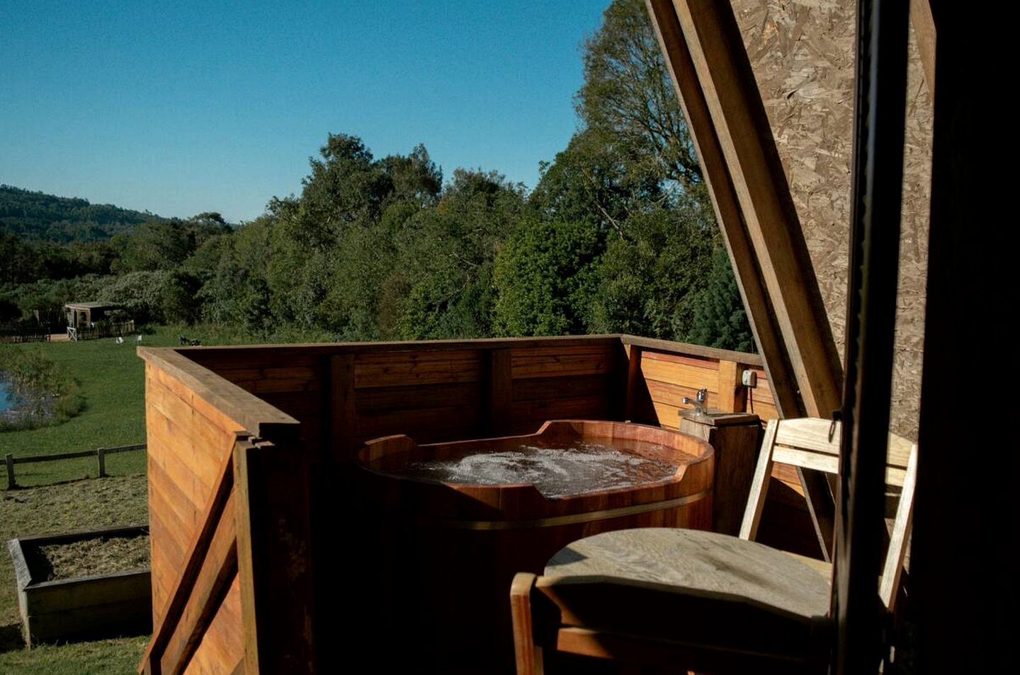 Off-Grid Lofted A-Frames with Outdoor Bath and Nature Views in Brazil