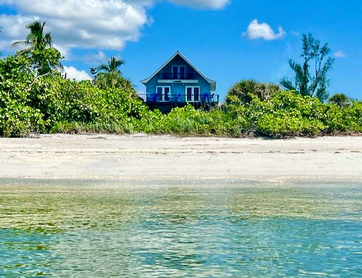 Family-Friendly Beach House with Dock & Kayaks on Secluded Little Gasparilla Island near Boca Grande, Florida