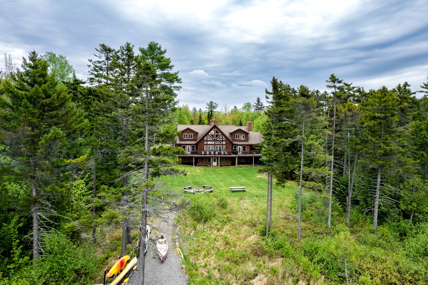 Secluded Cabin with Fireplace and Games in Lily Bay Township, Maine