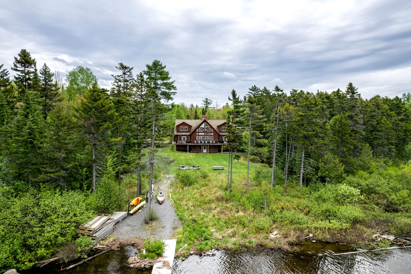Secluded Cabin with Fireplace and Games in Lily Bay Township, Maine