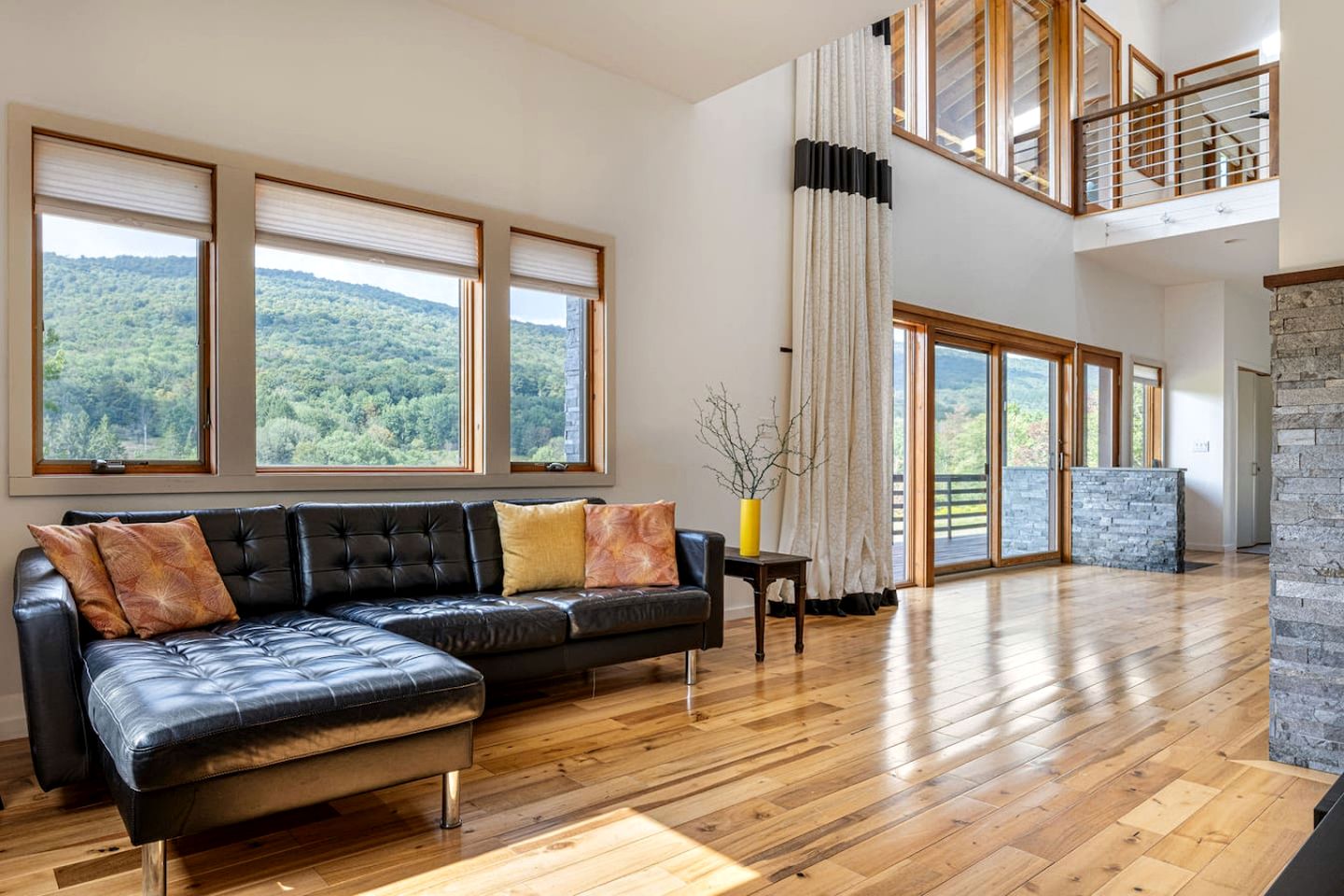 Secluded Contemporary Haven with Fire Pit & Sweeping Vistas in Margaretville, New York