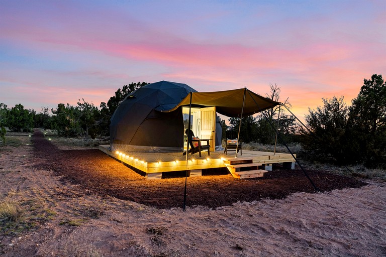 Luxury Dome Glamping with Stargazing Views near Grand Canyon South Rim, Arizona