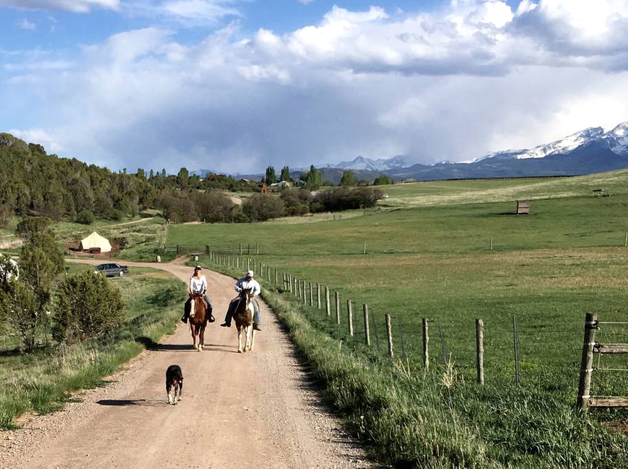 Secluded Glamping Cabin Rental on a Working Ranch and Farm near Aspen and Maroon Bells, Colorado