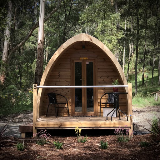 Glamping pods for rent in the Yarra Valley, Victoria