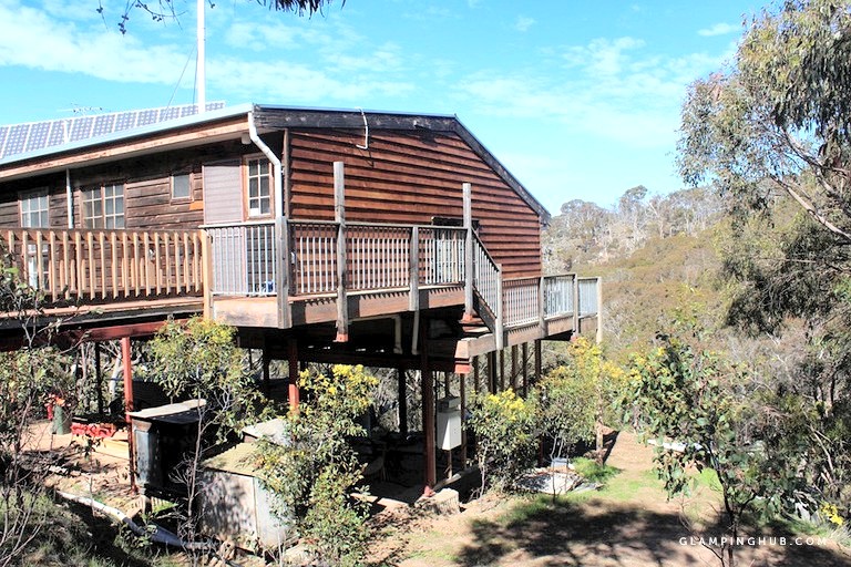 The stunning secluded holiday home, Victoria. Ideally situated on bushland for guests wanting to go glamping near Melbourne, or activities in Geelong.
