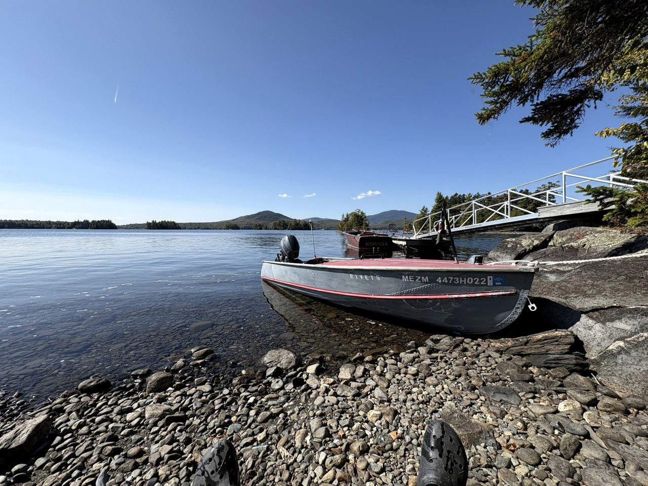 Secluded Lakefront Hideaway with Dock, Fire Pit & Forest Views in Greenville, Maine
