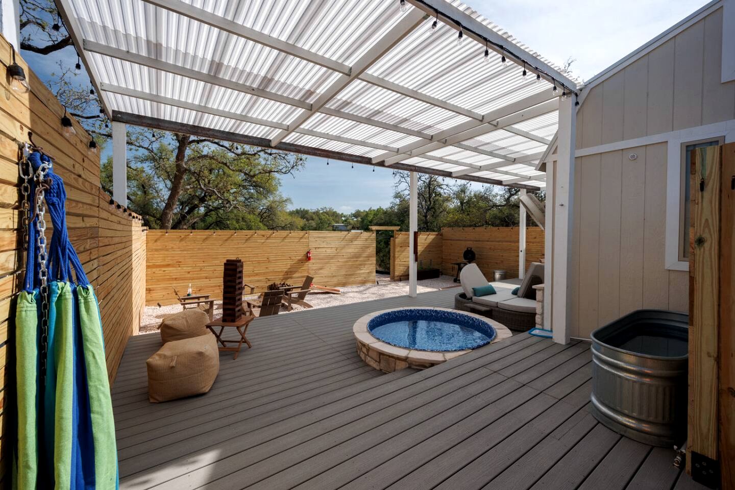Secluded Luxury Couples Cabin with a Sauna and a Pool, Perfect for a Romantic Weekend in Texas Hill Country