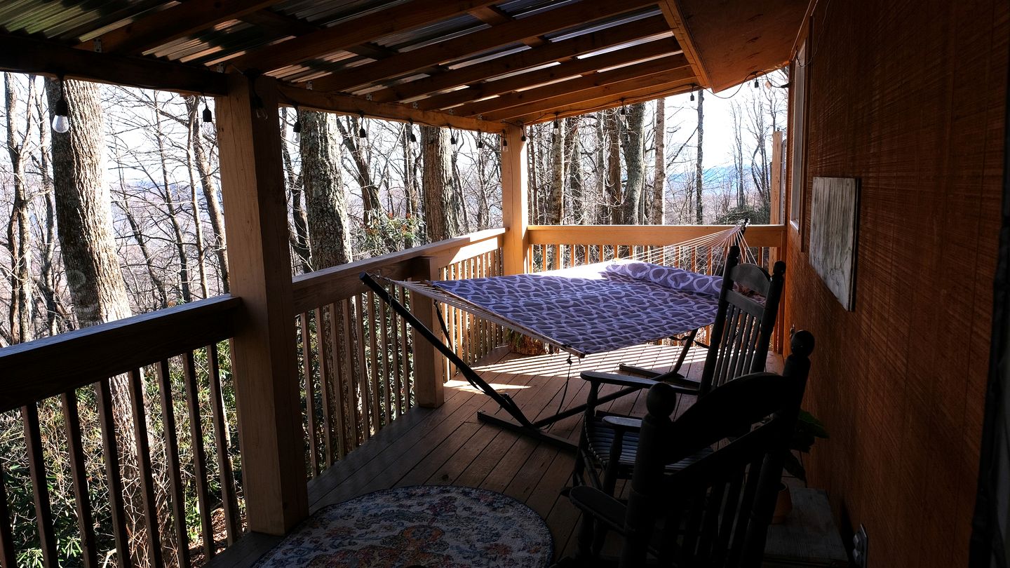 Secluded Mountain Cabin Retreat with Scenic Woodland Views near Black Mountain, NC