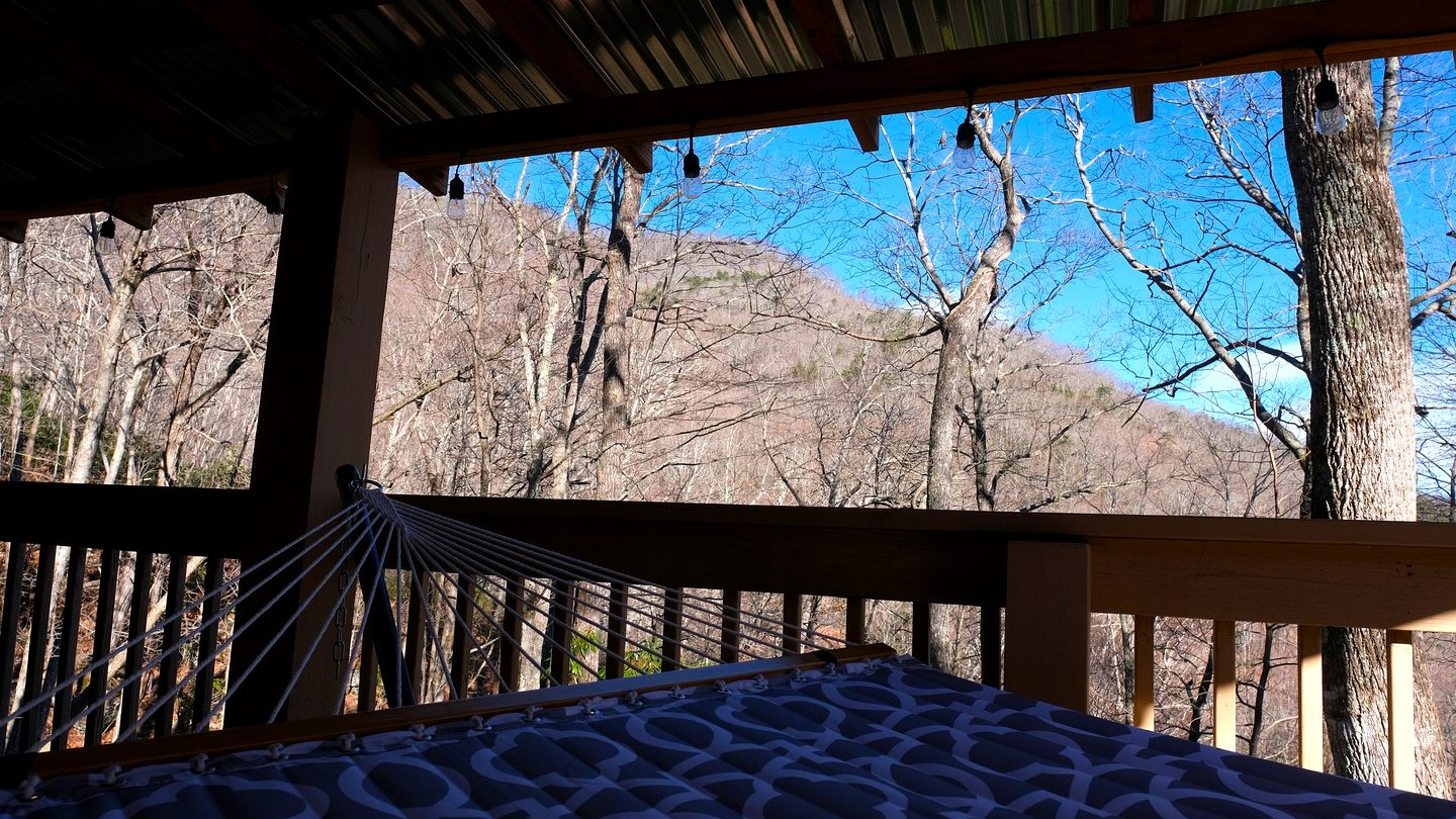 Secluded Mountain Cabin Retreat with Scenic Woodland Views near Black Mountain, NC
