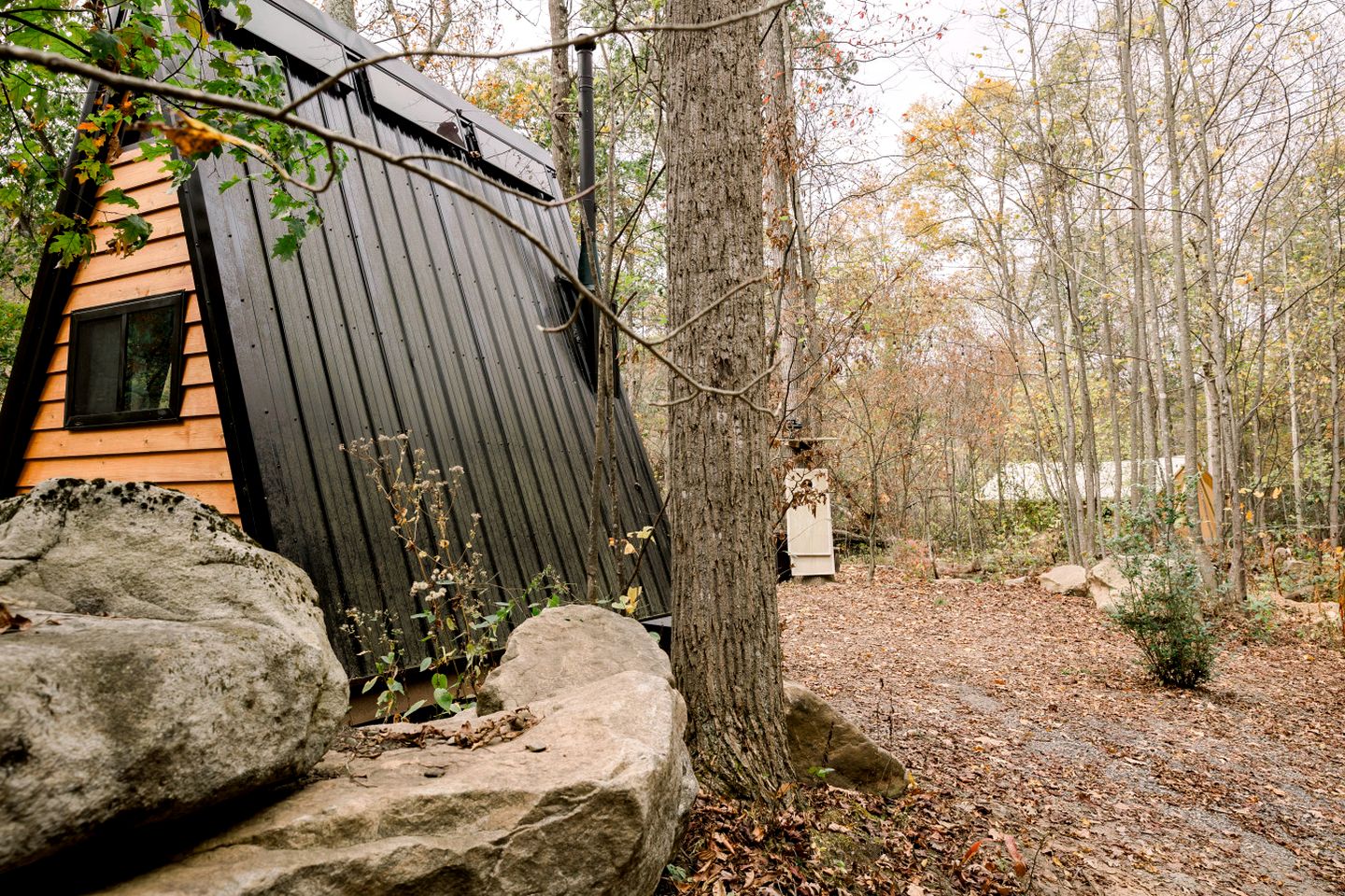 Secluded Off-Grid A-Frame Cabin with Creek Access near Abrams Creek, West Virginia