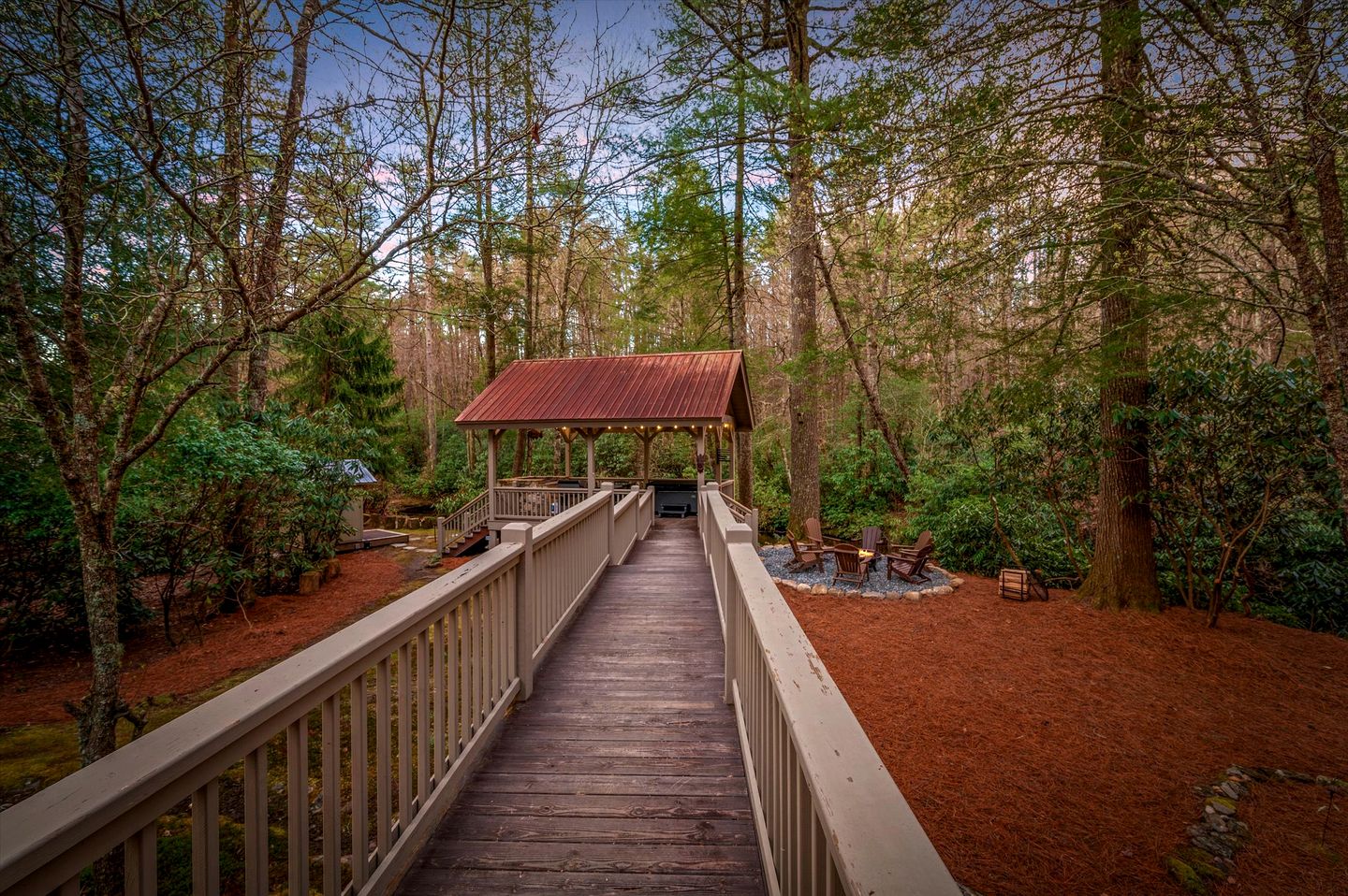 Secluded Riverfront Cabin with Hot Tub, Sauna & Private Trails near Cashiers, North Carolina