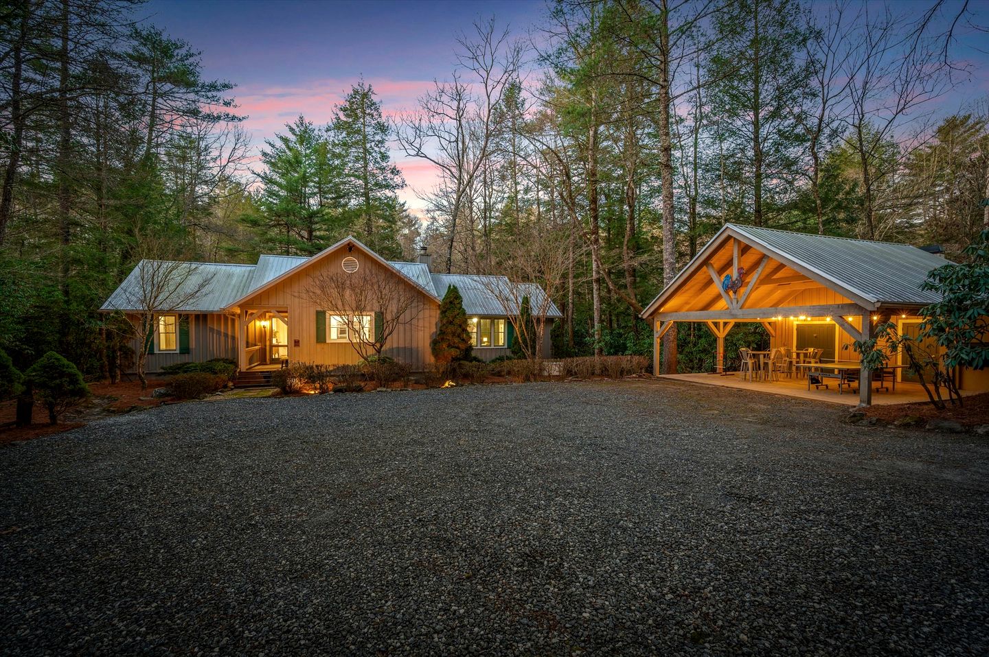Secluded Riverfront Cabin with Hot Tub, Sauna & Private Trails near Cashiers, North Carolina