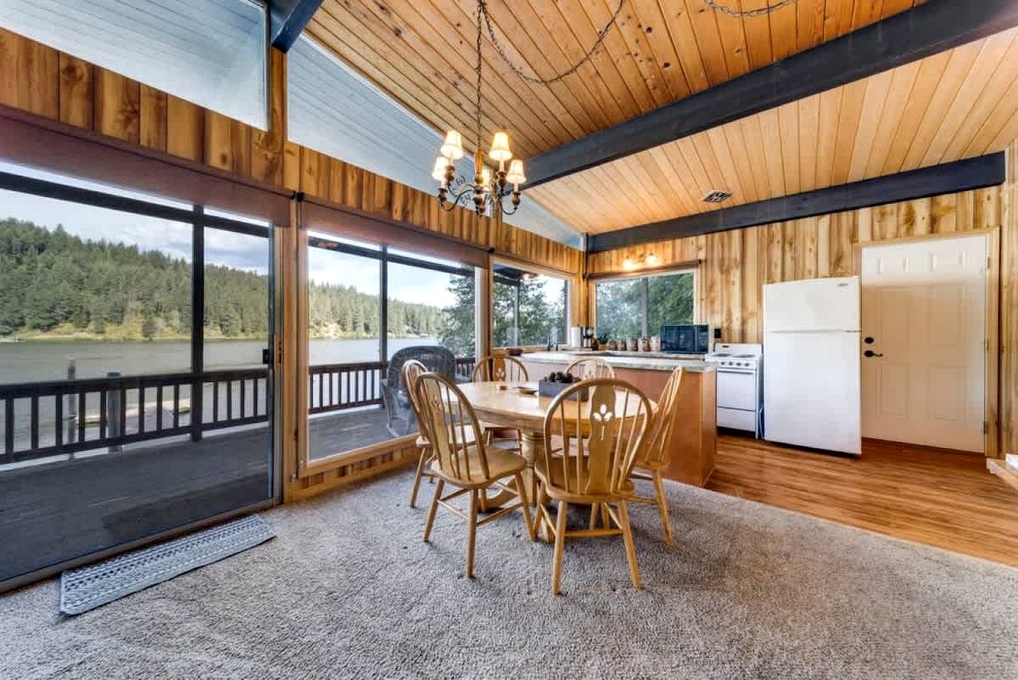 Secluded, Rustic Lakefront Home, Nestled on the Peaceful Shores of Lake Coeur d’Alene, Idaho