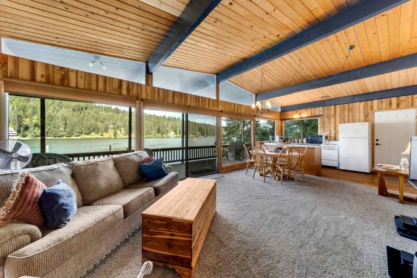 Secluded, Rustic Lakefront Home, Nestled on the Peaceful Shores of Lake Coeur d’Alene, Idaho