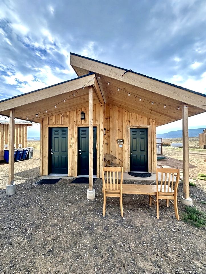 Secluded Sustainable Bell Tent Retreat with Private Decks Near Monticello, Utah