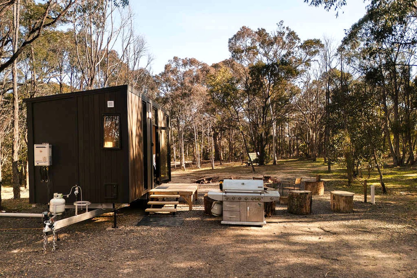Secluded Tiny House Farm Stay with Wildlife Views near Macedon, Victoria