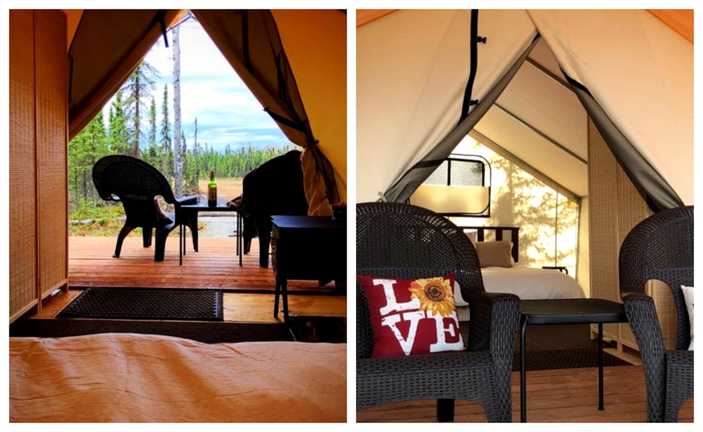 Secluded Two-Person Tent for a Luxury Camping Getaway in Soldotna, Alaska