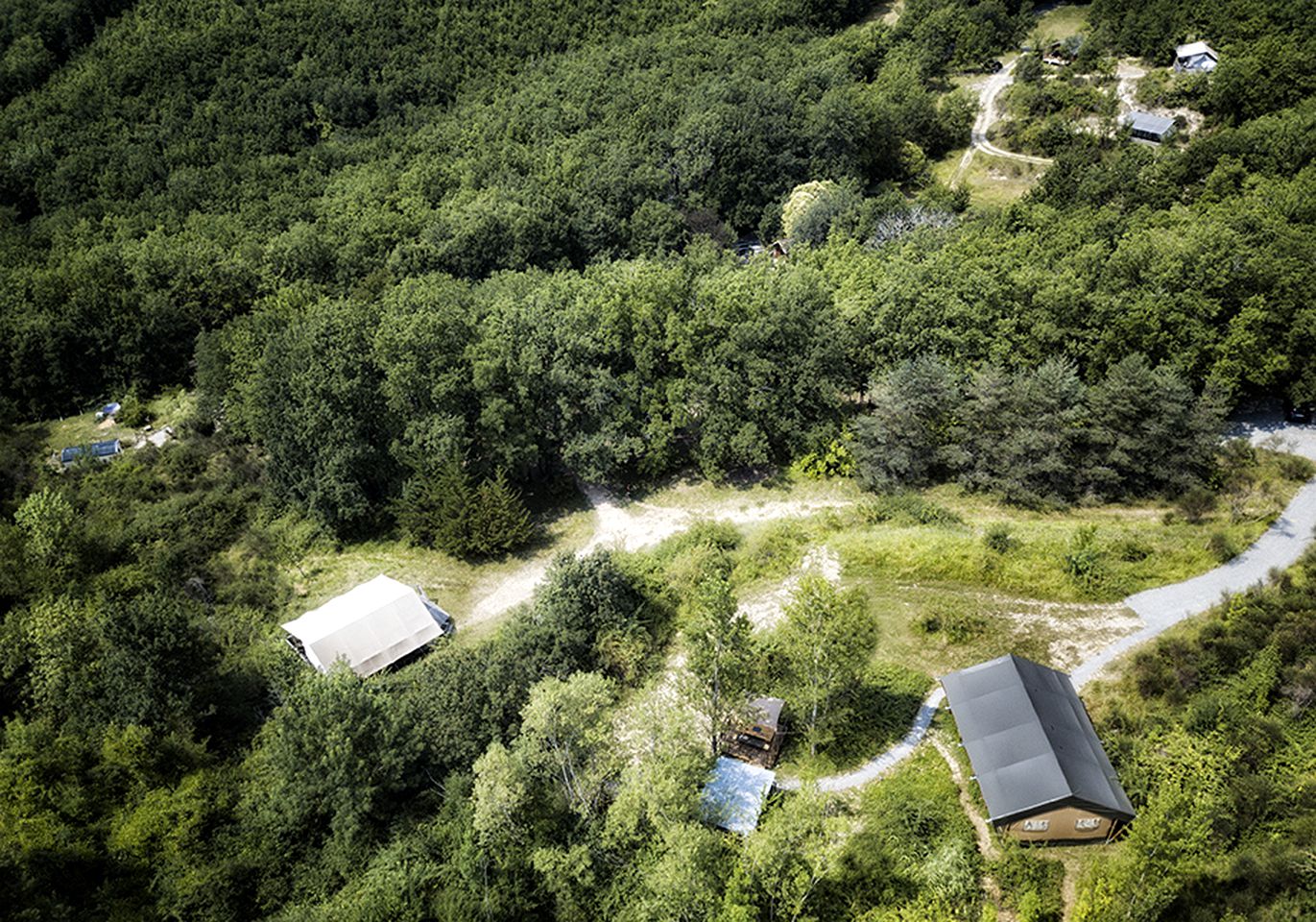 Woodland Safari Tents for Luxury Camping Outside of Toulouse, France