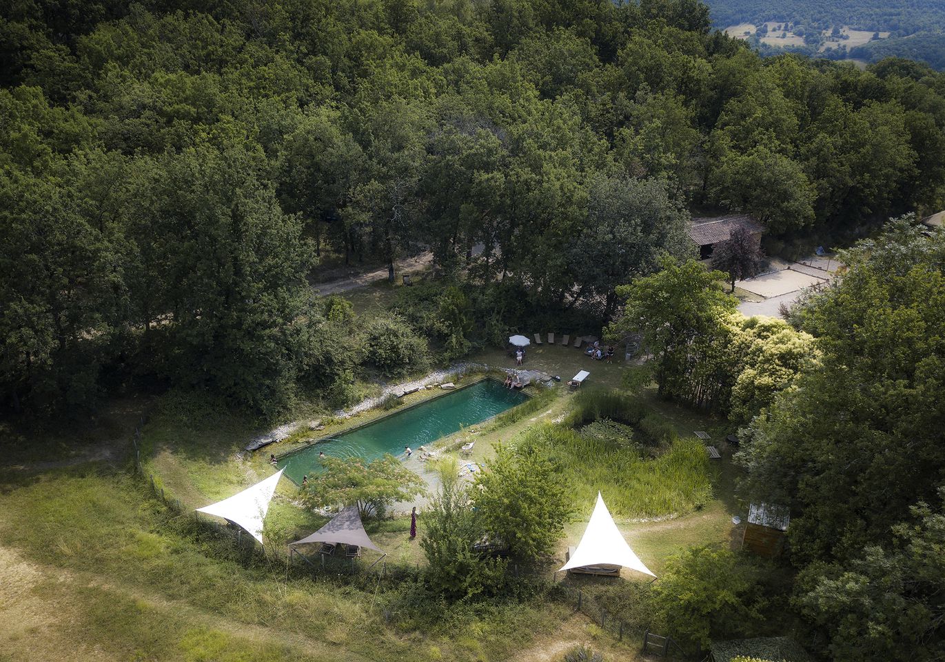 Woodland Safari Tents for Luxury Camping Outside of Toulouse, France