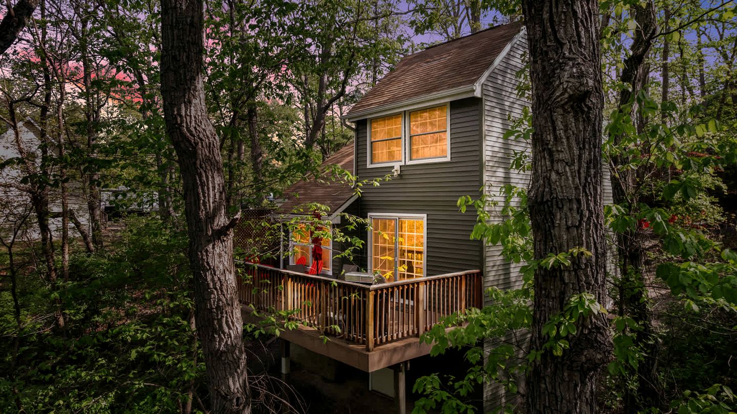 Enchanted Mountain Cabin Retreat with Woodland Serenity near Sleepy Creek Lake West Virginia