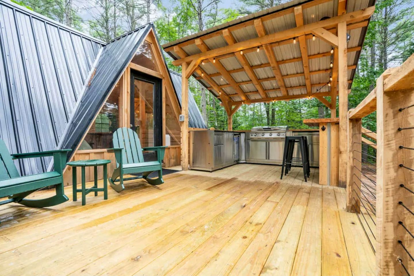 Serene A-Frame with Hot Tub Perfect for Couples in Oxford, Maine