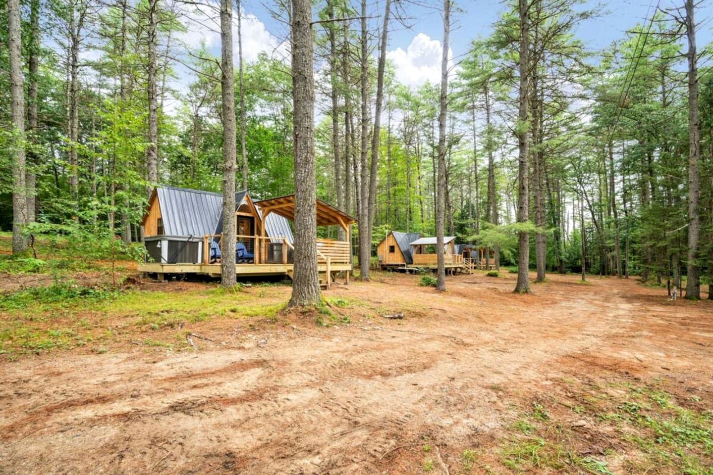 Serene A-Frame with Hot Tub Perfect for Couples in Oxford, Maine