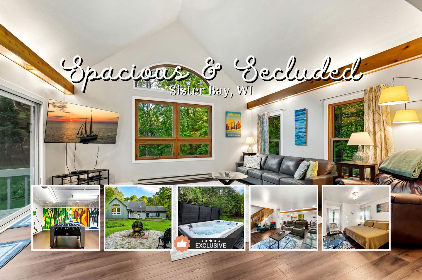 Spacious & Secluded • Sister Bay, WI, Cabins, Sister Bay, United States ...