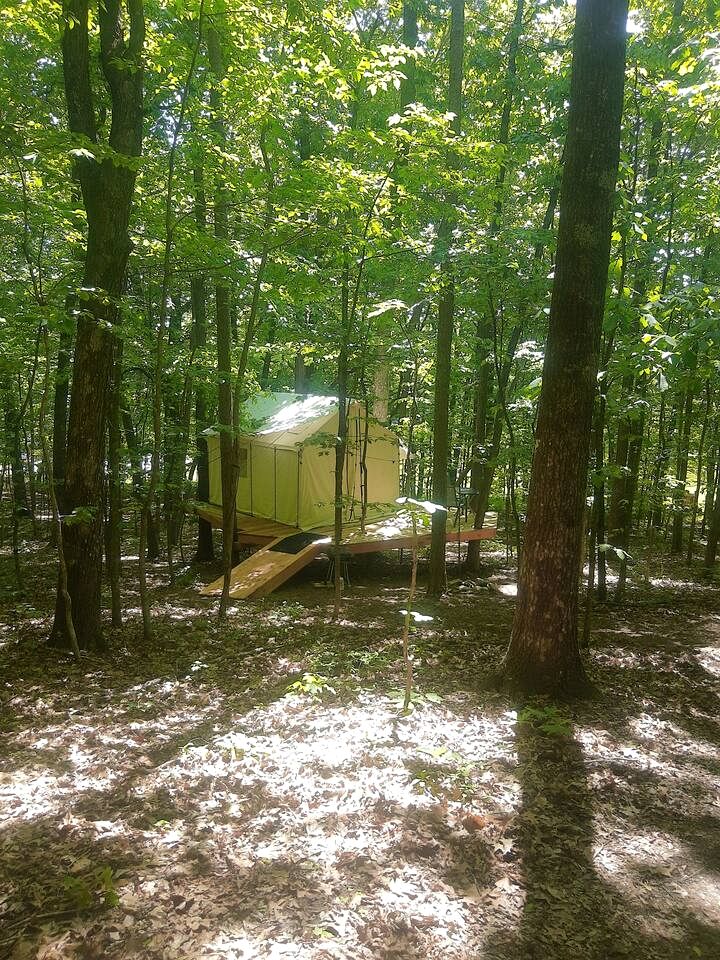 Whimsical Forest Safari Tent Haven Near Laurel Creek, Tennessee
