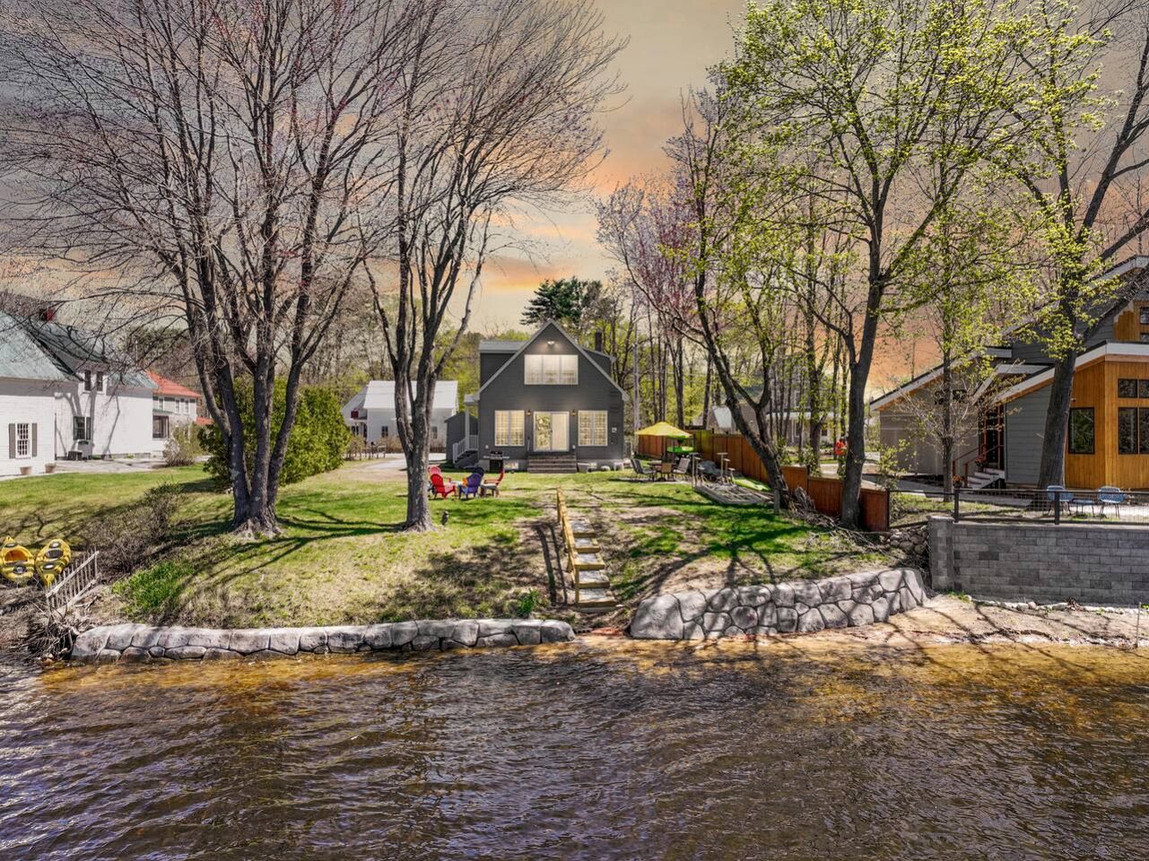 Serene Waterfront Four-Bedroom Retreat in Conway, New Hampshire with Pequawket Pond Views