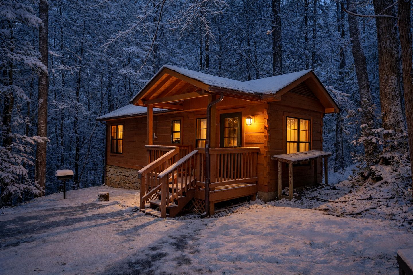 Serene Wooden Cabin with Hot-Tub and Covered Porch in Sevierville, Tennessee