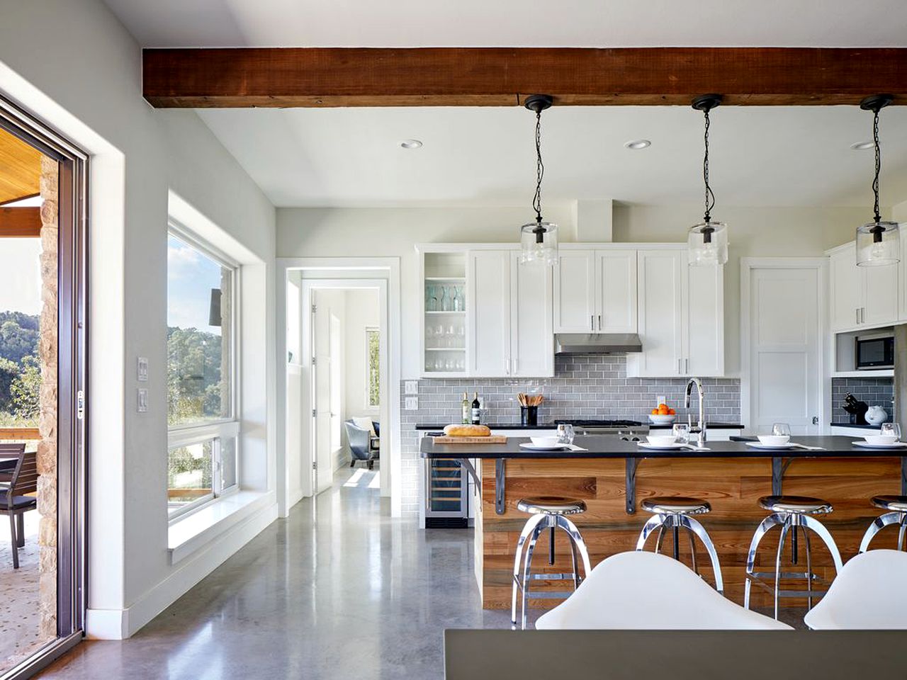 Modern Vacation Rental a Pool on the Blanco River in Wimberley, Texas