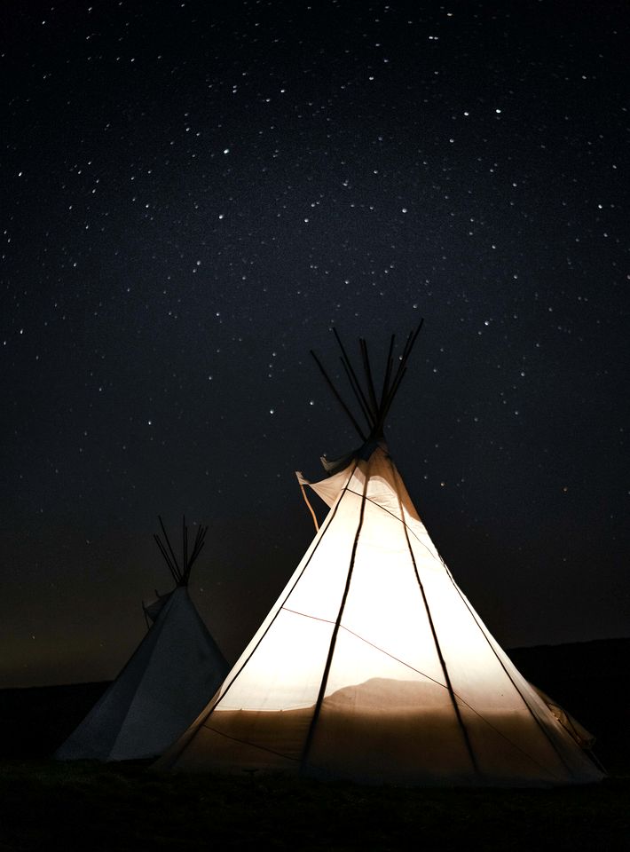 Ethereal Woodland Tipi Sanctuary near Tintagel Waterfall in Cornwall
