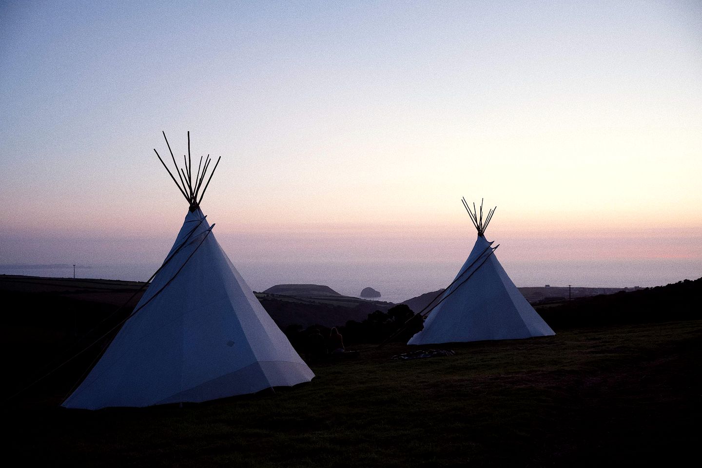 Mystical Woodland Tipi Retreat near Tintagel Waterfall in Cornwall