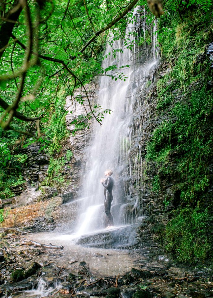 Mystical Woodland Tipi Retreat near Tintagel Waterfall in Cornwall