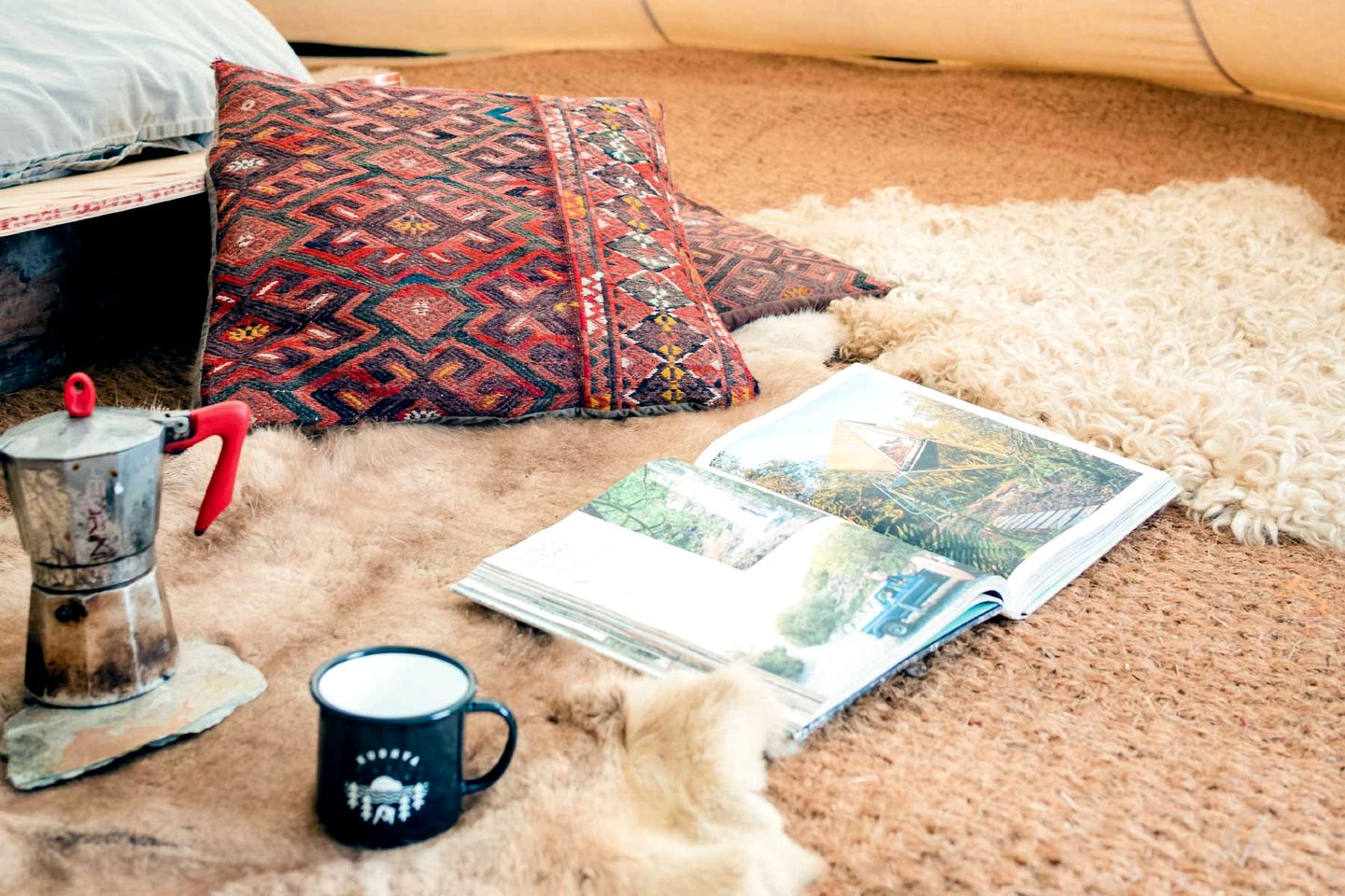 Mystical Woodland Tipi Retreat near Tintagel Waterfall in Cornwall