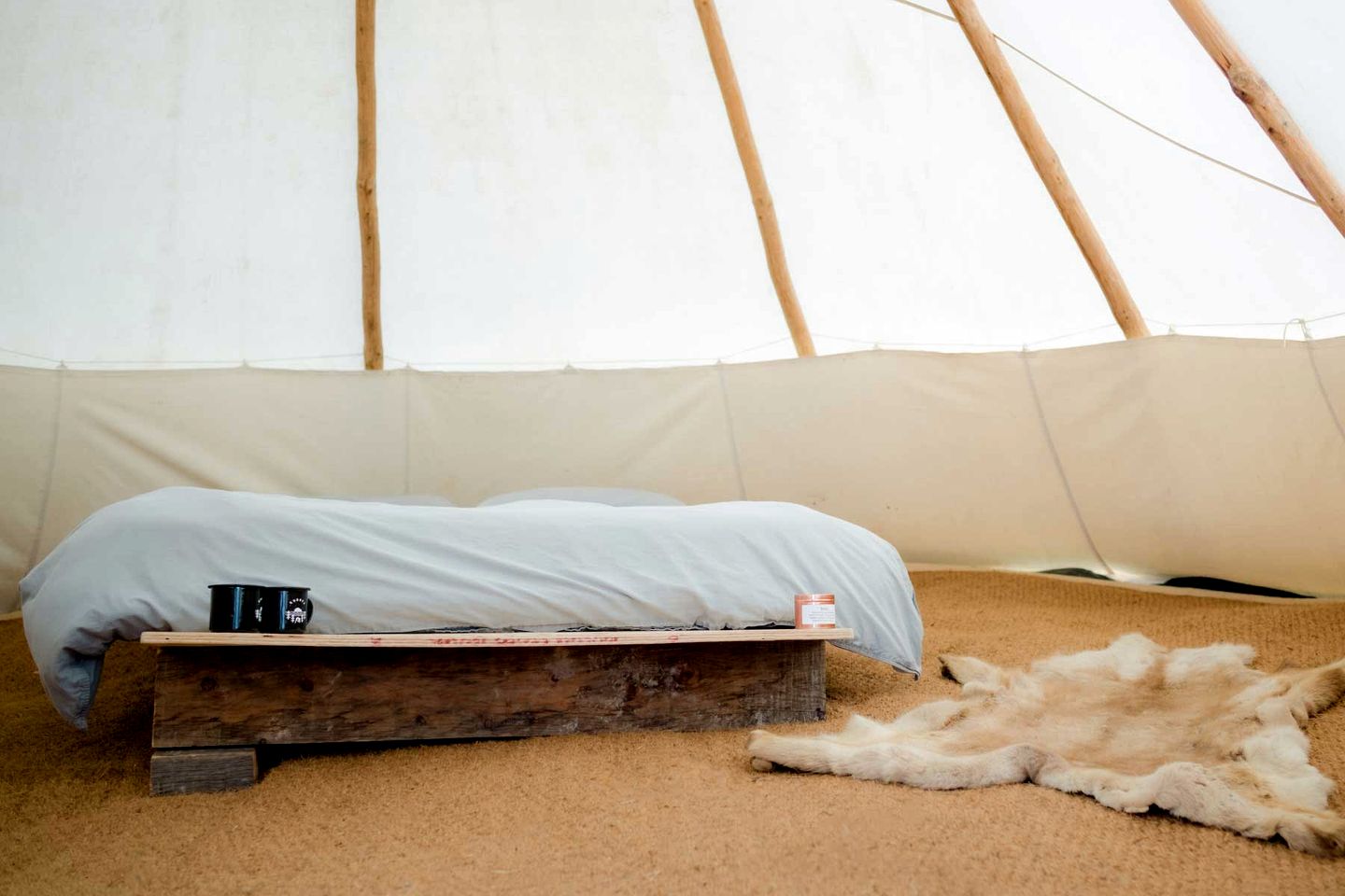Mystical Woodland Tipi Retreat near Tintagel Waterfall in Cornwall