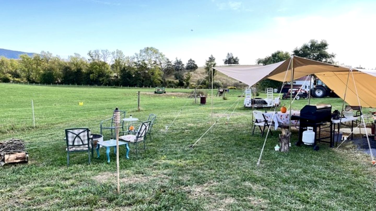 Shenandoah Valley Glamping Bell Tent on Working Cattle Farm in Edinburg, Virginia