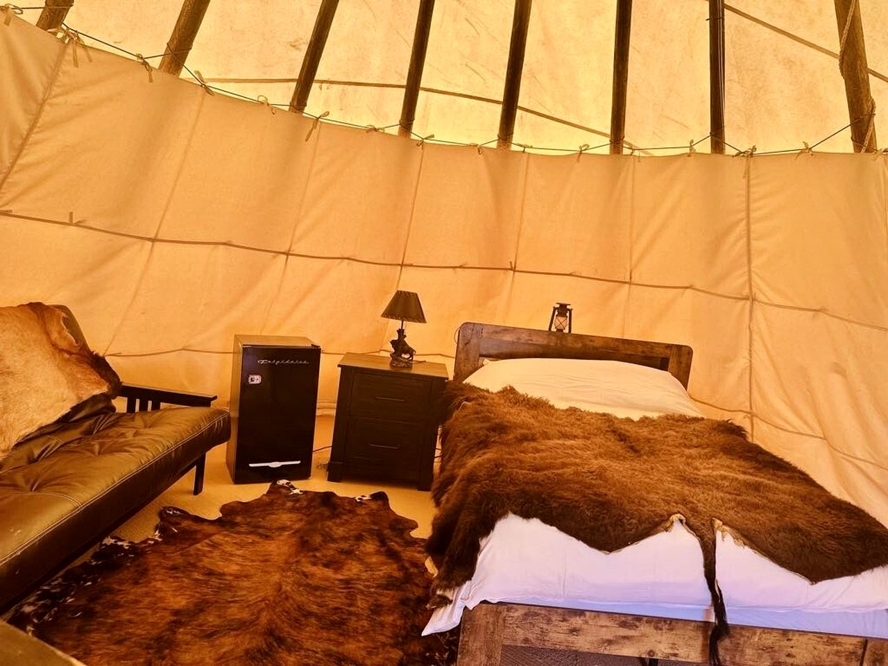 Remote Spacious Tipi Nestled Among Spectacular Landscape in Montana
